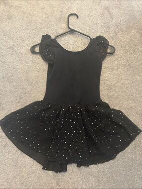 Girls' Black Sparkle Dance Tutu Dress
